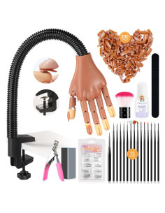 Mano de Práctica para Uñas Acrílicas Saviland 2025 Antideslizante