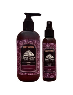 Juego de Loción y Spray Corporal Black Canyon Trébol Rojo Té