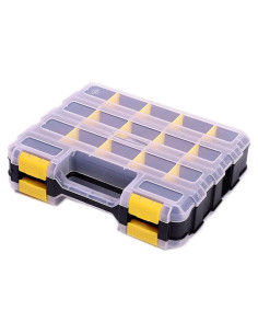 Caja Organizadora AIDY-PRO 34 Compartimentos Amarilla