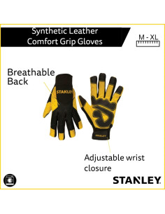 Guantes de Seguridad Stanley de Cuero Sintético - Extra Grande 2