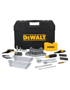 Juego de Herramientas Mecánicas DEWALT 142 Piezas SAE y Métrico