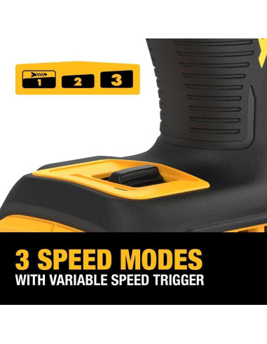 Destornillador de Impacto DEWALT 20V Inalámbrico 3 Velocidades