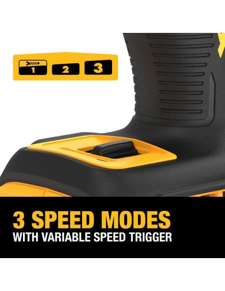 Destornillador de Impacto DEWALT 20V Inalámbrico 3 Velocidades