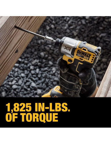 Destornillador de Impacto DEWALT 20V Inalámbrico 3 Velocidades