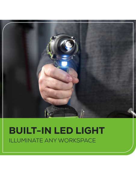 Destornillador de Impacto Greenworks 24V 2650 Nm 3 Velocidades