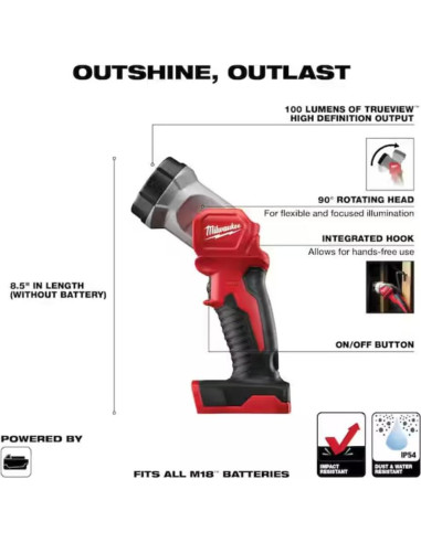 Kit Inalámbrico Milwaukee M18 7 Herramientas 18V con Baterías