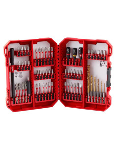 Kit de Brocas y Puntas Milwaukee Shockwave 60 Pcs