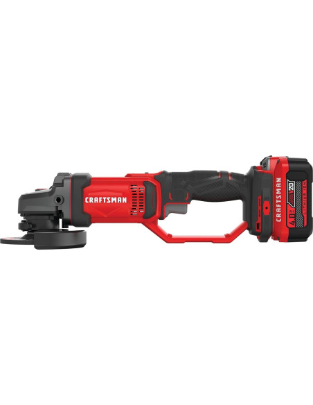 Amoladora Angular CRAFTSMAN V20 11,43 cm Batería y Cargador