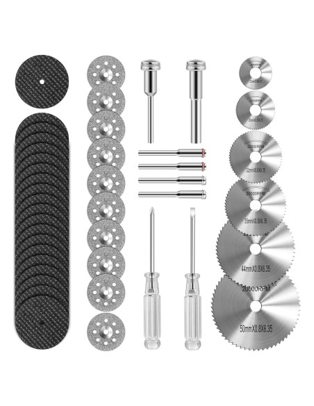 Juego de 44 Piezas de Ruedas de Corte Kuenuilr para Bricolaje