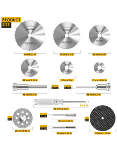 Juego de 44 Piezas de Ruedas de Corte Kuenuilr para Bricolaje 2