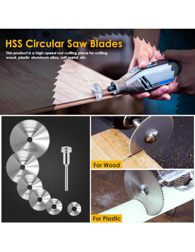 Juego de 44 Piezas de Ruedas de Corte Kuenuilr para Bricolaje