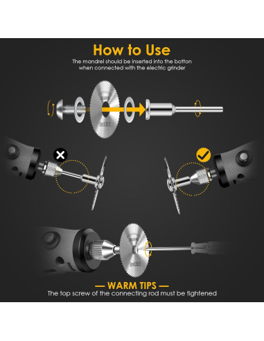 Juego de 44 Piezas de Ruedas de Corte Kuenuilr para Bricolaje