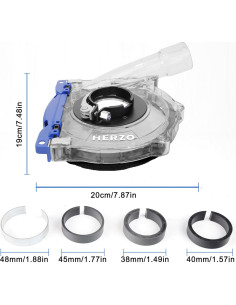Cubierta de Polvo HERZO para Amoladora Angular 19x21cm 2