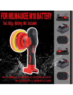 Pulidora Inalámbrica Milwaukee M18 6'' 6800 RPM 2