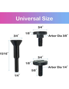 Soporte Mandril Crossarctic para Disco de Corte 1/4" y 3/8" 2