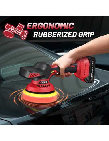 Pulidora Inalámbrica Avhrit 6" 21V 4500 RPM con Accesorios