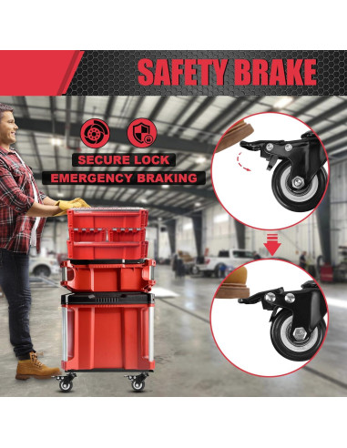 Carro de Herramientas BPOPO para Sistema Milwaukee PACKOUT