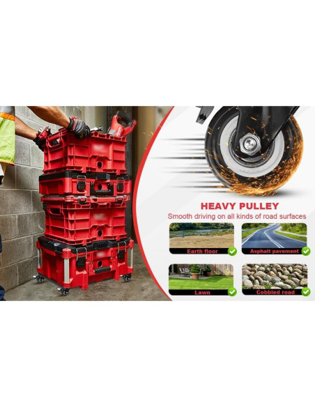 Carro de Herramientas BPOPO para Sistema Milwaukee PACKOUT