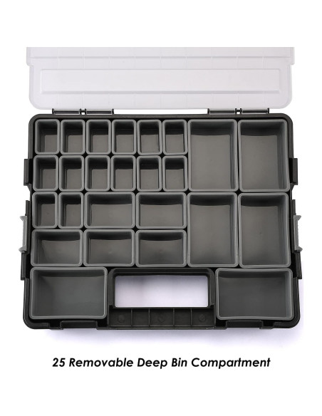 MIXPOWER Organizador Portátil 25 Compartimentos 1.35 kg