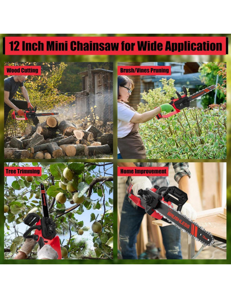 Sierra de Cadena Inalámbrica TAIRDA 12" 1000W Sin Batería