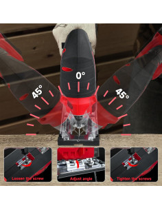 Sierra de calar inalámbrica Milwaukee 18V, corte 0-45 2