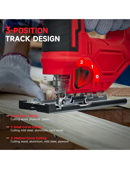 Sierra de calar inalámbrica Milwaukee 18V, corte 0-45