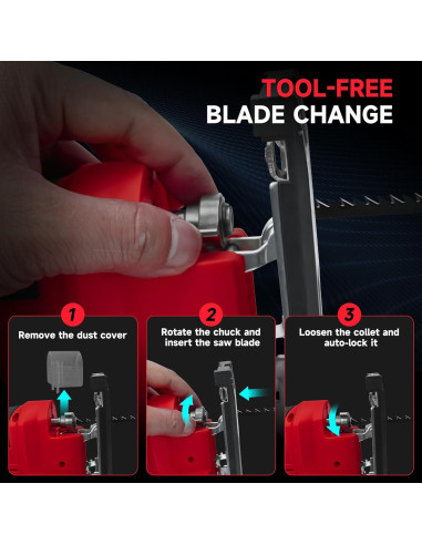 Sierra de calar inalámbrica Milwaukee 18V, corte 0-45