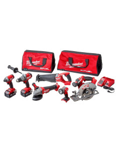 Kit Milwaukee M18 Fuel 6 Herramientas Inalámbricas 18V