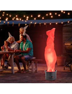 Lámpara LED de Llama Simulada 1.5m - Fuego Falso Rojo 2