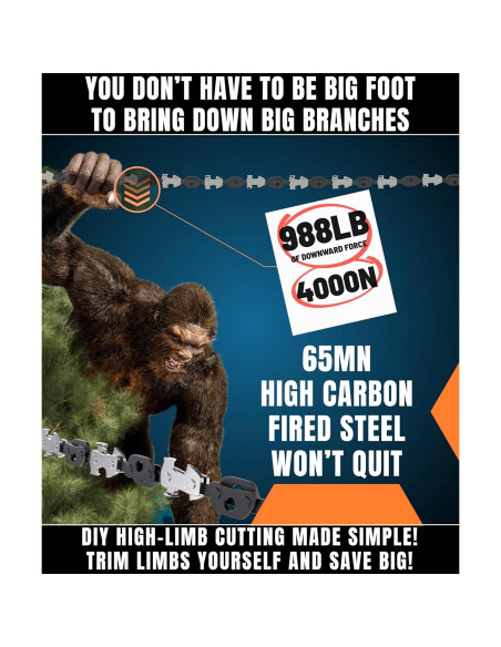 Motosierra Manual CAMPNDOOR 134,6 cm para Poda y Jardín