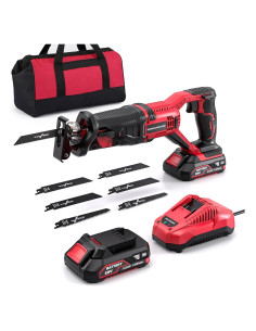 Sierra Recíproca Inalámbrica Vistreck 20V 3000RPM con 6 Cuchillas