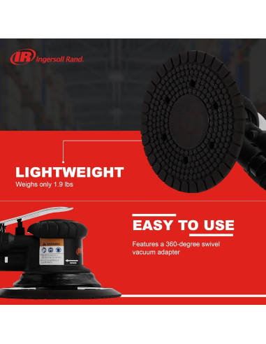 Lijadora Orbital Aleatoria Ingersoll Rand 300G 6" 10,000 RPM