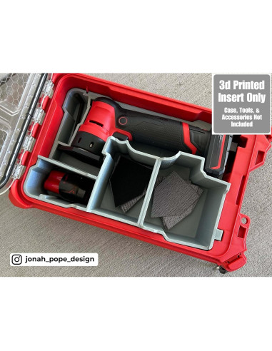 Inserto 3D Jonah Pope para Lijadora M12 y Organizador Packout