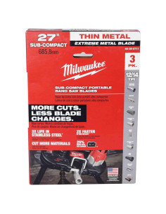 Cuchillas de Sable Milwaukee 12 TPI para Metal 3 Piezas