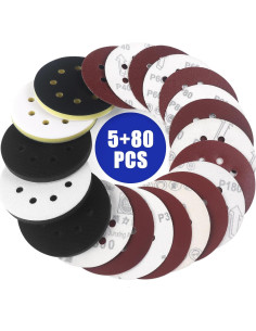85 Almohadillas Lijadora Orbital Surfprep 5" 8 Agujeros 2