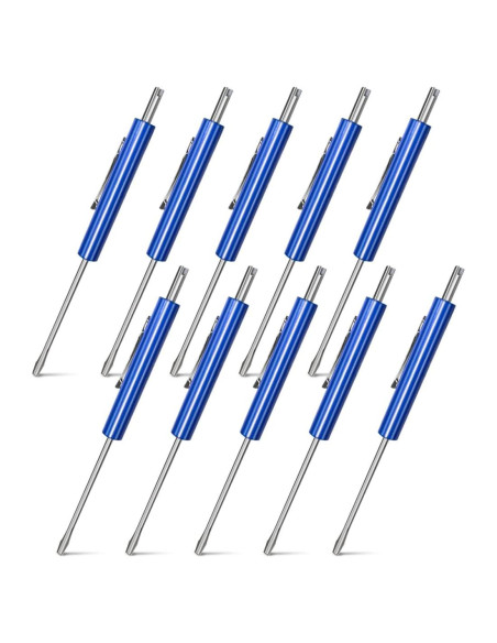 Paquete de 10 destornilladores Silginnes con herramienta Schrader