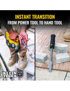 Juego de Brocas y Cinceles SDS Plus Klein Tools 32755SD 6 Piezas 2