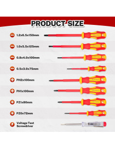 Juego de Destornilladores Aislados BILITOOLS VDE 1000V 2