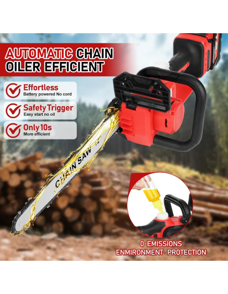 Motosierra inalámbrica Krodrch 12" sin escobillas 1000W