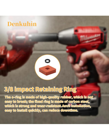 Anillo de Retención 3/8" Denkuhin con O-ring y Herramienta