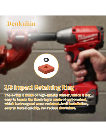Anillo de Retención 3/8" Denkuhin con O-ring y Herramienta