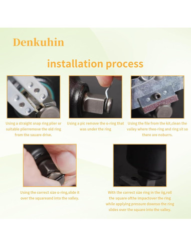 Anillo de Retención 3/8" Denkuhin con O-ring y Herramienta