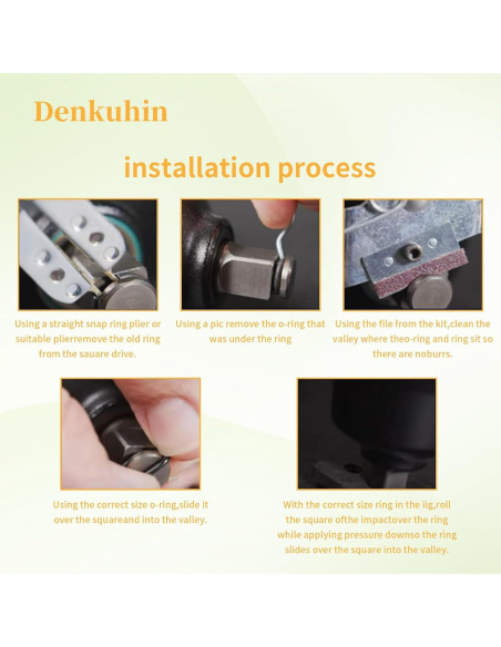 Anillo de Retención 3/8" Denkuhin con O-ring y Herramienta