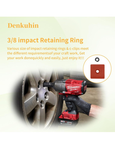 Anillo de Retención 3/8" Denkuhin con O-ring y Herramienta