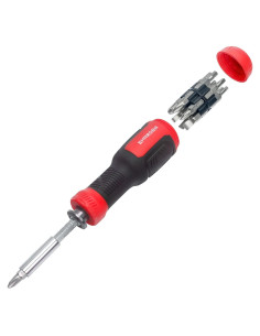 Destornillador Multi 13 en 1 SHARDEN Rojo Ajustable
