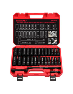 Juego de 29 Piezas de Accesorios de Impacto SEDY 1/2" Métrico
