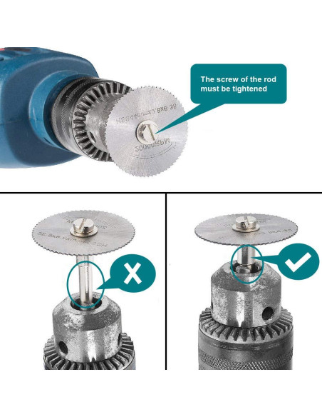 8 Piezas Discos de Sierra HSS APORO para Dremel y Fordom