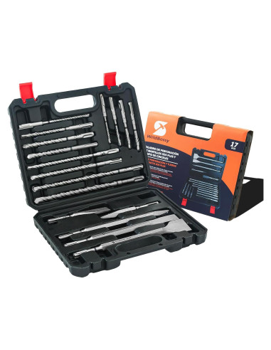 Juego de Brocas y Cinceles WildBossy 17PCS para Concreto