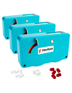 Caja de Limpieza de Fibra Óptica FiberShack - Paquete de 3