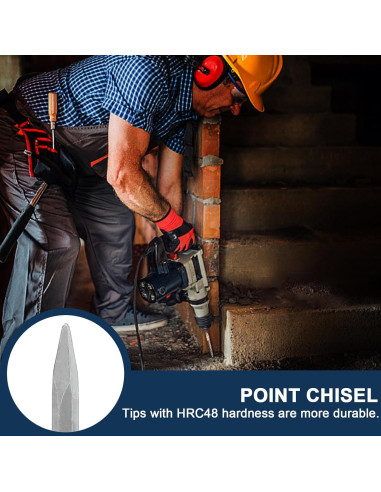 Juego de Brocas y Cinceles WildBossy 17PCS para Concreto